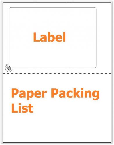 100 Sheets integrated form label list packing shipping slip receipt blank