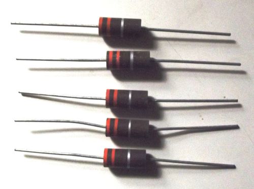 5 Carbon Comp Resistors 330 Ohm 2 Watt 10%