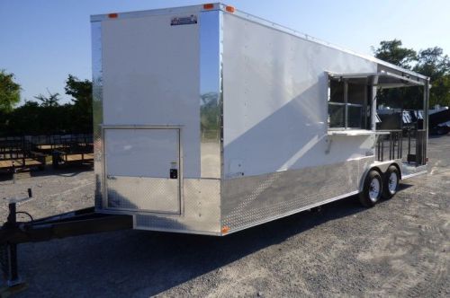 Concession Trailer 8.5&#039; x 22&#039; White Catering Event Trailer