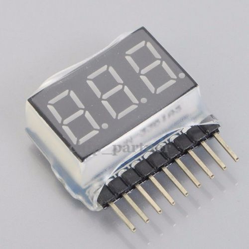 1s-8s Mini Voltage Capacity LED Display Voltmeter Lithium Battery Tester Lipo