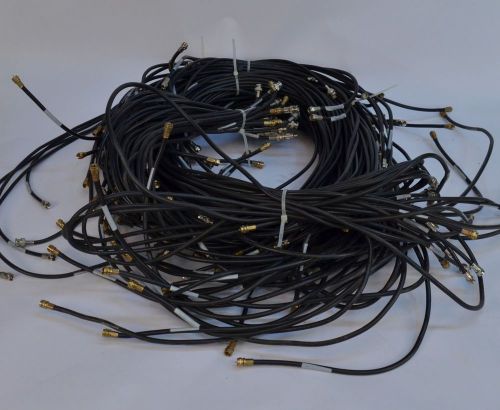 Lot of 110 Belden 9116 &amp; Carol C1112 Coaxial Cables ~470&#039; Total w/ Connectors