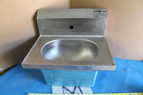 EAGLE GROUP STAINLESS STEEL WALL MOUNT HAND SINK HSA-10 ~ 19&#034; X 16&#034; X 15&#034;