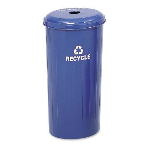Safco products 9632bu tall round waste recycling receptacle, 20-gallon, blue for sale