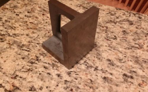 VINTAGE  MACHINIST&#039;S RIGHT ANGLE SET UP BLOCK 4 x 4 x 5. 8 POUNDS