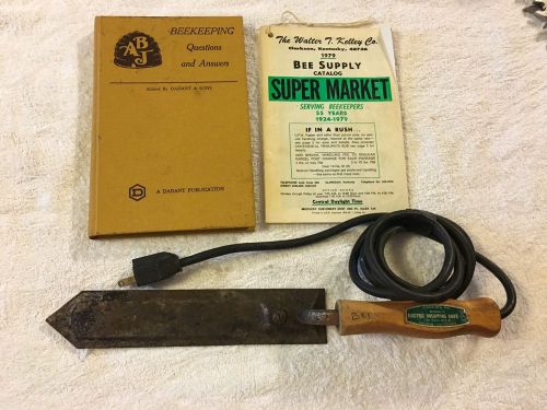 Pierce MFG.,INC. Electric Uncapping Knife &amp; 1979 ABJ Beekeeping Q&amp;A Book