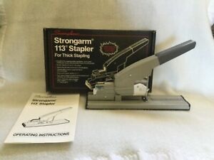Swingline 113 Vintage Strong Arm Heavy Duty Booklet Stapler up to 110 pages Box