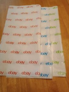 240 Large Sheets of eBay Branded Tissue Paper 20x30 ~ Red, Blue &amp; Green