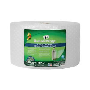 Duck Brand 12 in. x 100 ft. Clear Large Bubble Wrap Cushioning