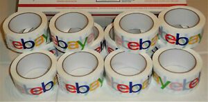 12 Pack eBay Branded Color Packaging Packing Tape 75 Yards 2.5 Mil Thick