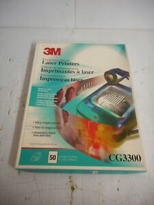 3M Transparency Film P/N CG3300 8.5&#034; x 11&#034; Approx. 50 Sheets Open Box
