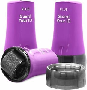 The Original Guard Your ID Identity Protection Roller, Security Stamp , Purple