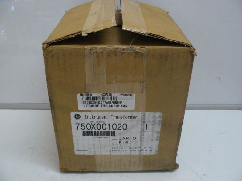 NEW GE 750X001020 INSTRUMENT TRANSFORMER TYPE JAR-0 5:5 RATIO