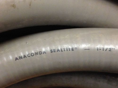 Anaconda Liquid-Tight Conduit, 1-1/2In x 42ft, Gray ER