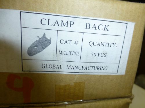 Global clamp back lot of 75   3/4 inch cast iron one hole electrical miclbv075 for sale