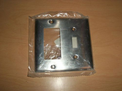 1 NEW HUBBELL S126 STAINLESS STEEL WALL PLATE