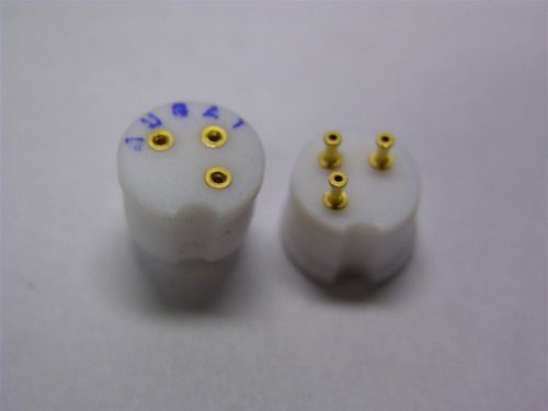 4 tyco / augat 8060-1g9 teflon transistor sockets to-5 turret terminals for sale