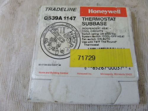 Honeywell Thermostat Subbase Q539A 1147 New In Box