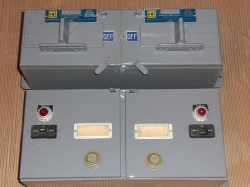 Square d qmb-fa-3t 100 amp 600v breaker panelboard switch 20a dual hoa (#4) for sale