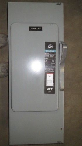 SIEMENS 200 AMP 600 VOLT NON-FUSIBLE DISCONNECT NF-354