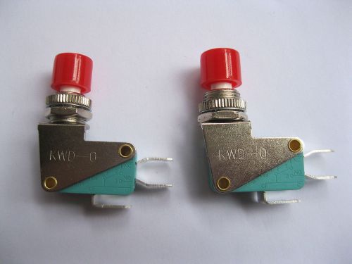 40 pcs Micro Switch ON/OFF 3P w/ Lever Big Red Cap KWD
