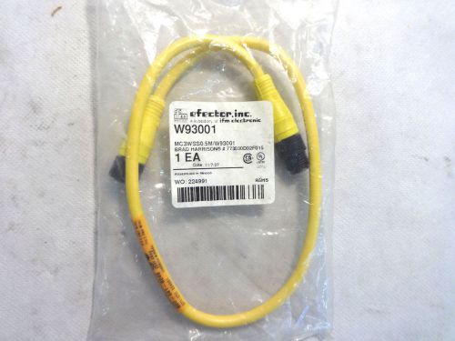 NEW IFM EFECTOR MC3WSS0.5M P/N W93001 CABLE CORDSET