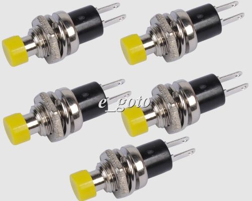 5pcs Yellow Momentary ON/OFF Push button Mini Switch