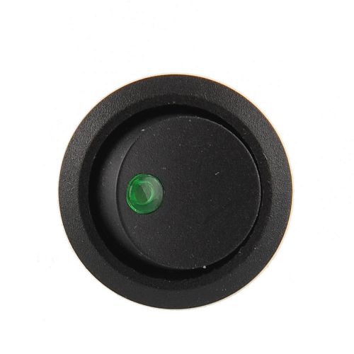 Red LED Dot Illuminated Round Rocker Switch 3Pin 19mm Car Trailer High Quality