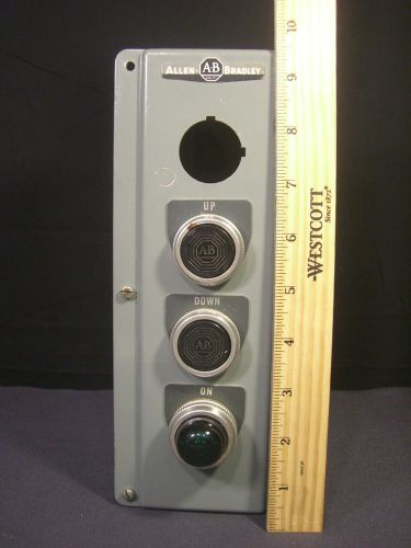 Vintage allen-bradley industrial up down switch push button station for sale