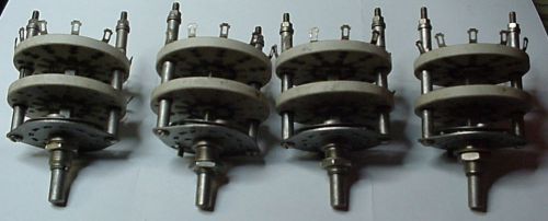 Rotary switches gib 43902 lot of 4 nos 3p4t 2 ceramic wafers for sale