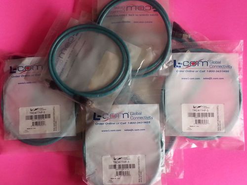 Lot of 5 trd877hf-3 10/100 base-t patch cord category 5e-3 ft 4 pair stpshielded for sale