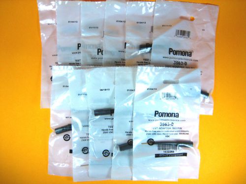 Pomona -  3563-0 -  test adapter .063 pin 2500vdc max. 30vac/60 vdc (lot of 11) for sale
