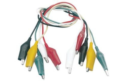 5 colored test-leads with Alligator clips, 3A