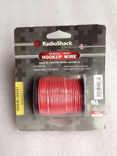 60-foot Roll 18-Gauge Solid Hookup Wire. Rated 300V! Brand New!
