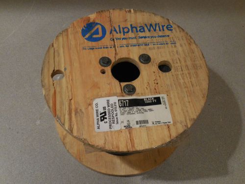New 1000&#039; alpha wire eco wire 6717 black 14 awg style 11028 105c 600v for sale