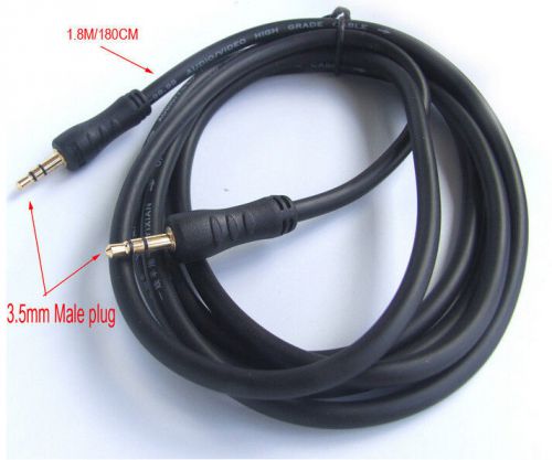 High-quality Gilded 3.5mm male plug TO 3.5mm male plug Cable 5.9 ft / 180CM 1.8M