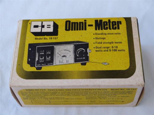 Vtg &amp; nos- cb omni-meter #18-157,field strength meter, ham &amp; citizens band japan for sale