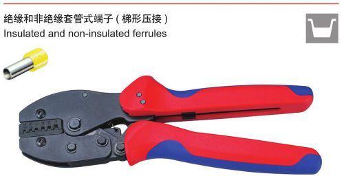 0.5-4mm2 awg20-12 insulated and non-insulated ferrules crimping plier tools for sale