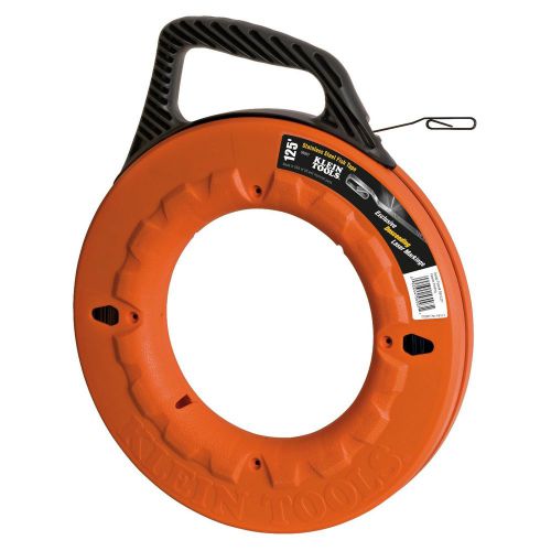 Klein tools 56007 125&#039; depth finder high strength stainless steel fish tape for sale