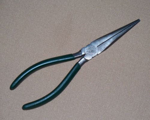 1970’s diamond tool diamalloy 7” no ln57 lineman long needle nose pliers tool ** for sale