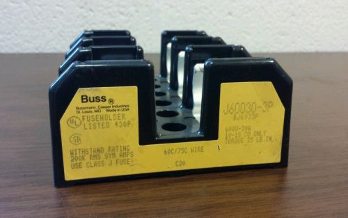 BUSS J60030-3P J600303P 600V 30A Fuse Holder