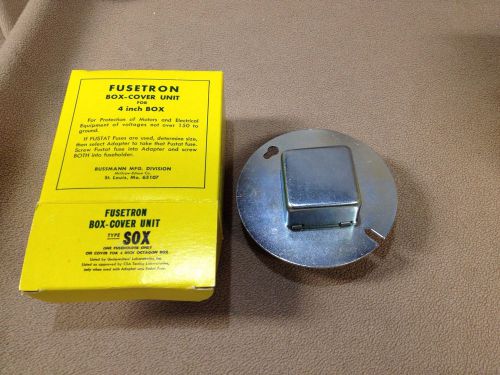 Fusetron Type SOX Box-Cover Unit for 4&#034; Octogon Box 1 Fuseholder