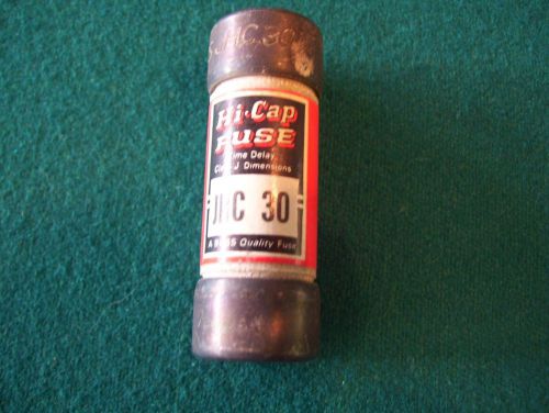 One - jhc-30 bussmann hi-cap fuse - &#034;new old stock&#034;  class j for sale