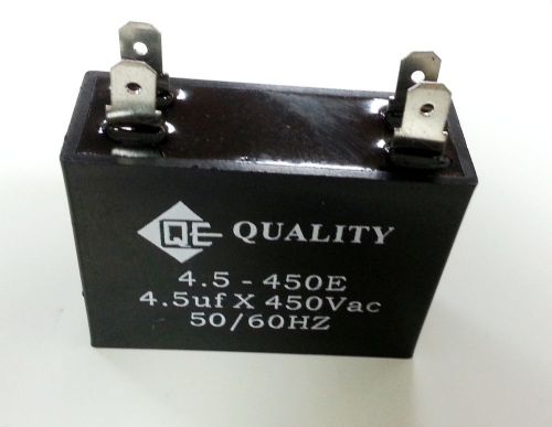 2pcs fan metallized capacitor ac 450v 50/60hz 4.5uf for sale