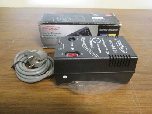 Seven Star SF-500 5a, 2 Round Pin 500w Foreign Electricity AC-AC Power Converter