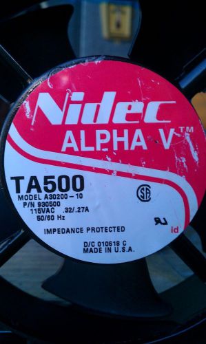 Nidec Alpha V TA500 Fans 120VAC set of 4