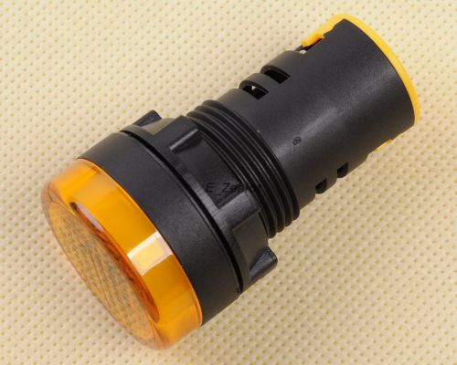 Yellow led indicator pilot signal light lamp 24v 22 mm hole for sale