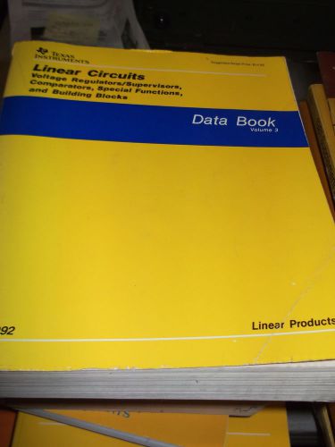 TI Databook LINEAR CIRCUITS VOL 3 1992 FAMILY