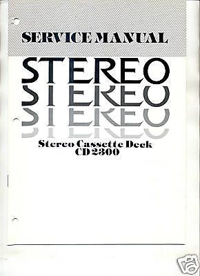 SHERWOOD INKEL ORIGINAL Service Manual CD-2300 FREE US