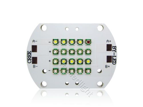 CREE XPE XP-E 20leds 2 Channels White+Red+Green+Blue 470nm+Blue 450nm LED Module