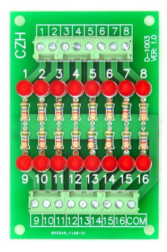 16 Channel Common Cathode LED Indicator Gate Module, 24Vdc Version.